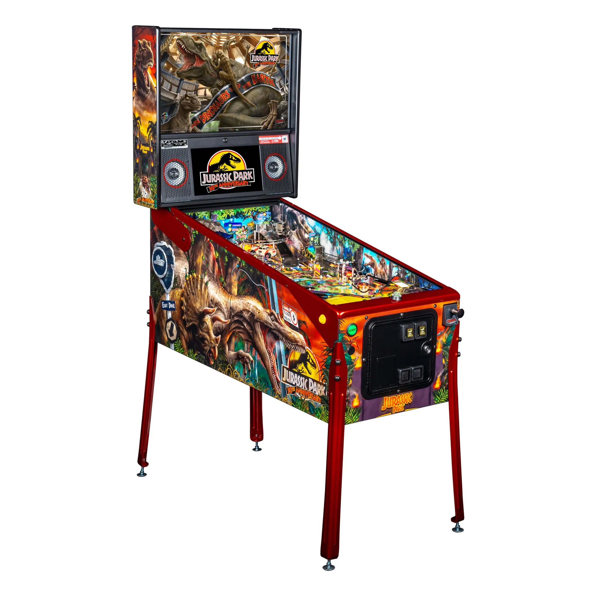 STERN JURASSIC PARK 30th ANNIVERSARY Pinball Machine for sale FREE SHIPPING! COINOP PARTS